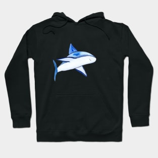 Cute Shark Watercolor Illustration Hoodie